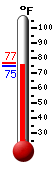 Currently 51.3�F, Max: 53.3�F, Min: 51.3�F