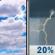 Sunday: Mostly Cloudy then Slight Chance Showers And Thunderstorms