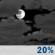 Friday Night: Mostly Cloudy